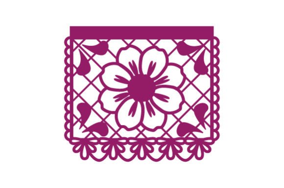 Papel Picado Day of the Dead - Dahlia Flower Picado Fichier de Découpe pour les Loisirs créatifs Par Creative Fabrica Crafts