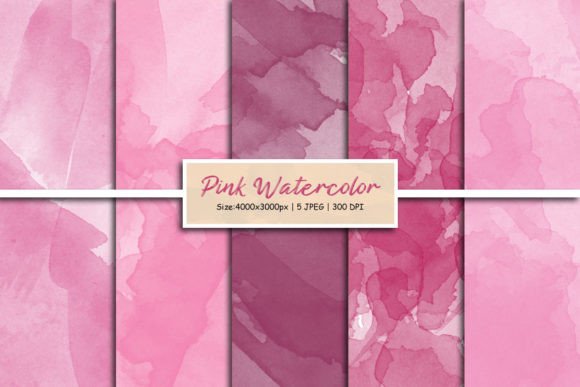 Pink Watercolor Paper Texture Background Gráfico Fondos Por Pod Design
