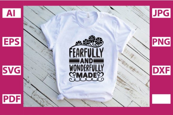 Fearfully and Wonderfully Made Graphic Print Templates By Svg Designer