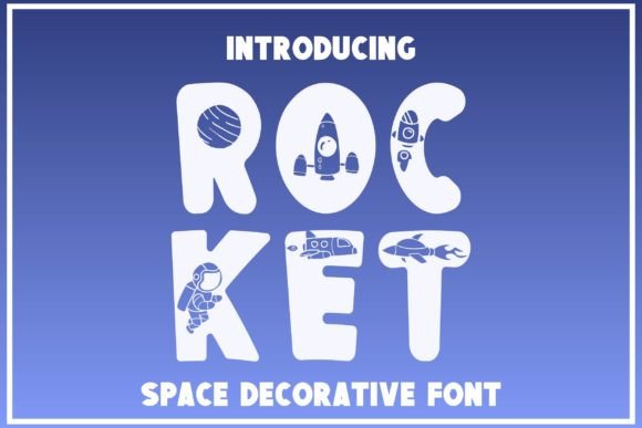 Rocket Dekorative Schriftarten Schriftart Von Doodle Alphabet Master