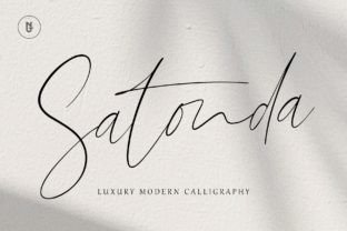 Satonda Script Fonts Font Door Nest Studio 1