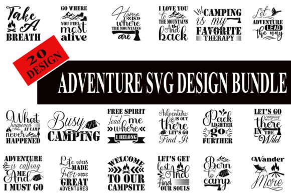 Adventure Designs Bundle Graphic Crafts By Gm Designer