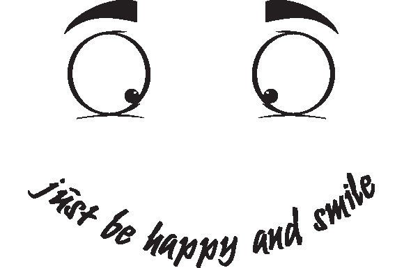 Be Happy and Smile SVG Gráfico Manualidades Por TEESHOP