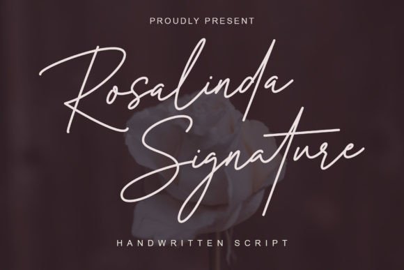 Rosalinda Signature Fuentes Caligráficas Fuente Por MJB Letters