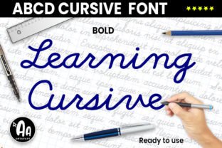Abcd Cursive Bold Script & Handwritten Font By AntarArt 1