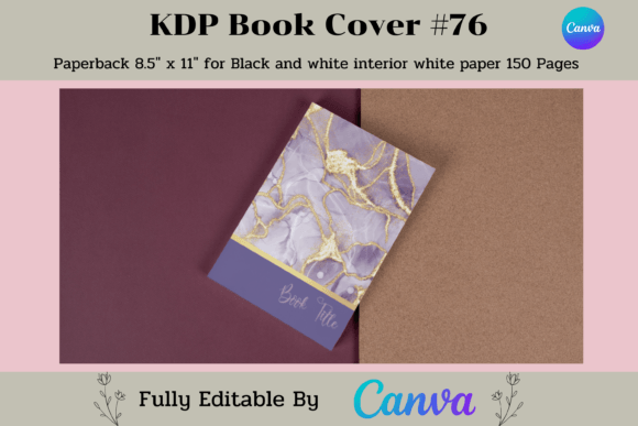 Canva KDP Notebook Cover Template Graphic Print Templates By Adalin Digital