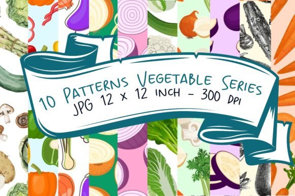 Vegetable Series Illustration Modèles de Papier Par Arkais Studio