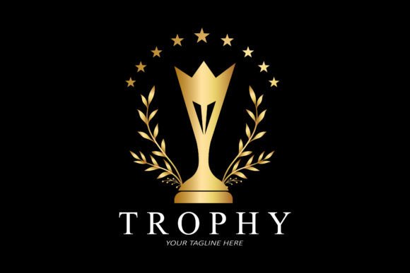 Victory Trophy Logo Design Gráfico Ilustraciones Imprimibles Por AR Graphic