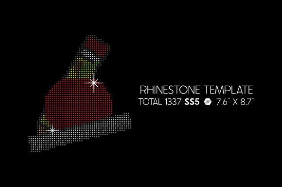 Red Apple, Pencil & Ruler Rhinestone Template Rhinestones Arquivo de corte de artesanato Por Creative Fabrica Crafts