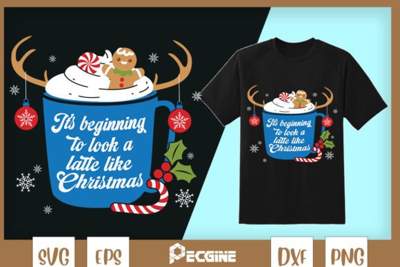 Look a Latte Like Christmas Cocoa Graphic Crafts By Pecgine