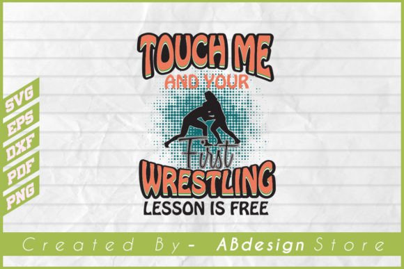 Wrestling Design Graphic Print Templates By ABdesignStore