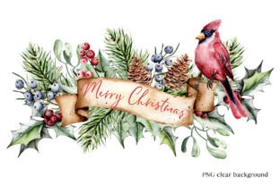 Christmas Watercolor Set, PNG Files Graphic Illustrations By Larisa Maslova 7
