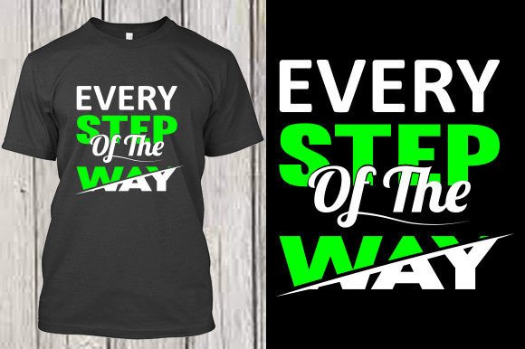 Every Step of the Way Grafik T-shirt Designs Von Creativity Designer