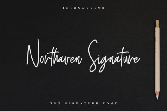 Northaven Signature Script & Handwritten Font By myntype