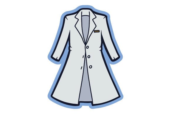 Doctor's Robe - Sticker Medical Craft Cut File By Creative Fabrica Crafts