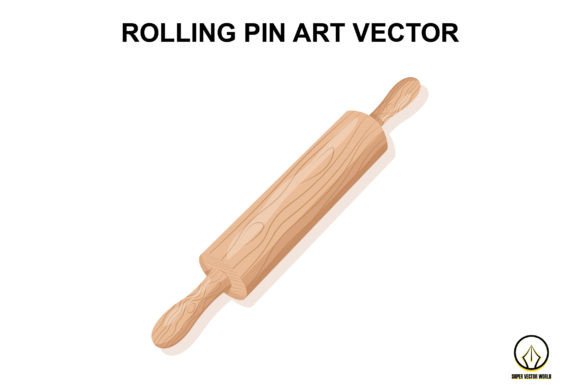 ROLLING PIN VECTOR MATERIAL JPG EPS Graphic Crafts By Super Vector World