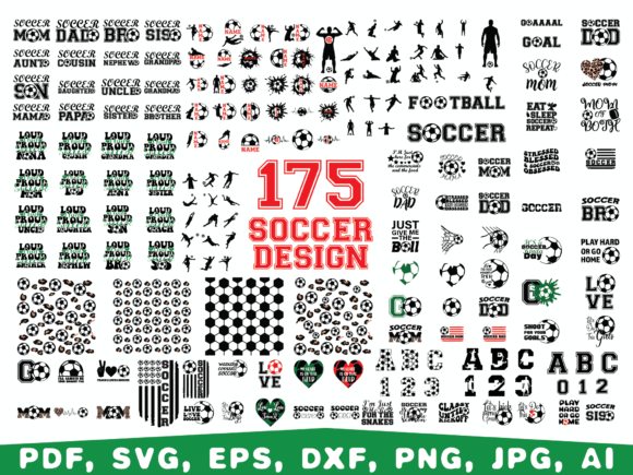 Soccer Svg, Soccer Svg Bundle Graphic Illustrations By bluediamond.bluediamond19