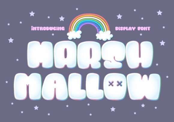Marshmallow Display Font By BB Type Studios