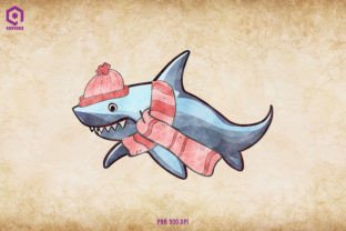 Shark Cozy Christmas Graphic Illustrations By Quoteer 1