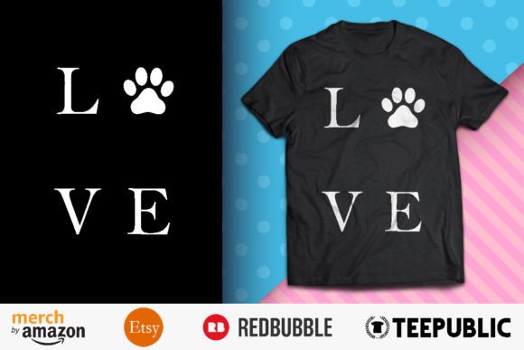 Gifts for Dog Lovers Graphic T-shirt Designs By BreakingDots