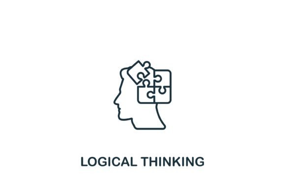 Logical Thinking Icon Illustration Icônes Par aimagenarium