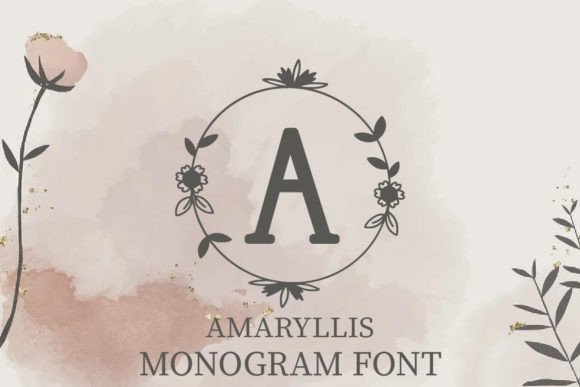 Amaryllis Decorative Font By CraftedType Studio
