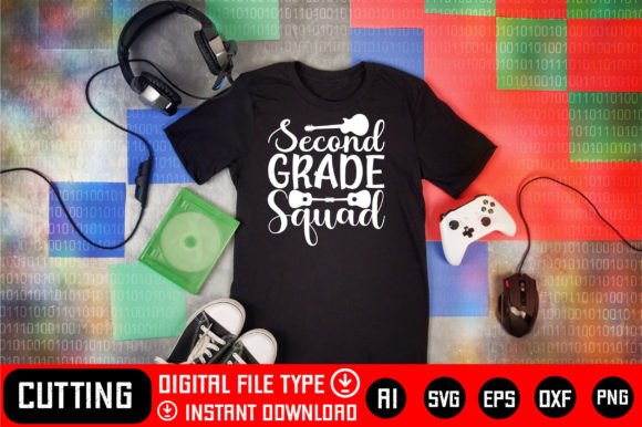 Second Grade Squad Graphic Print Templates By Mockups-Lab24