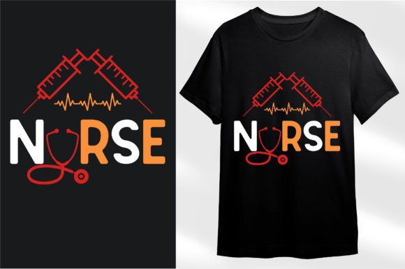 Nurse Graphic T-shirt Designs By Designstore