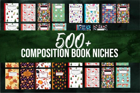 500+ Best Composition Book Niches Grafik KDP-Schlüsselwörter Von MT EXCLUSIVE