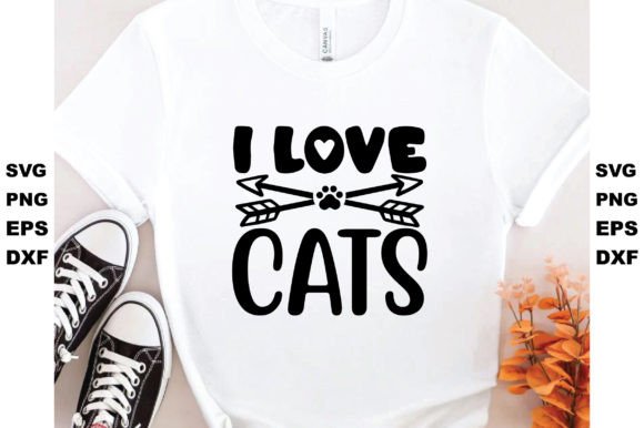 I Love Cats Graphic Crafts By Crafting Studio