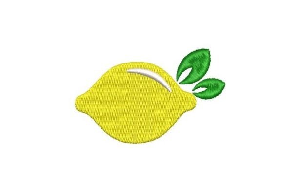 Lemon Nourriture & Dîner Design de Broderie Par Sweet Embroidery Designs