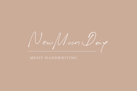 New Moon Day Script & Handwritten Font By Cotton White Studio