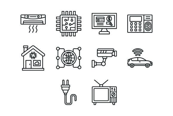 50 Internet of Things Line Icons Bundle Graphic Icons By Maan Icons