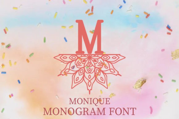 Monique Decoratieve Fonts Font Door CraftedType Studio