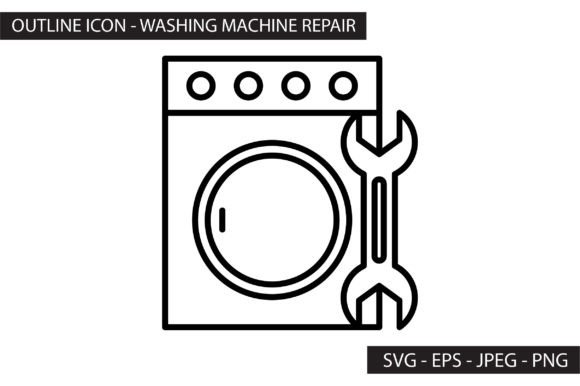 Washing Machine Repair Icon Graphic Icons By SIKEY STUDIO