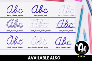 Abcd Cursive Bold Script & Handwritten Font By AntarArt 4