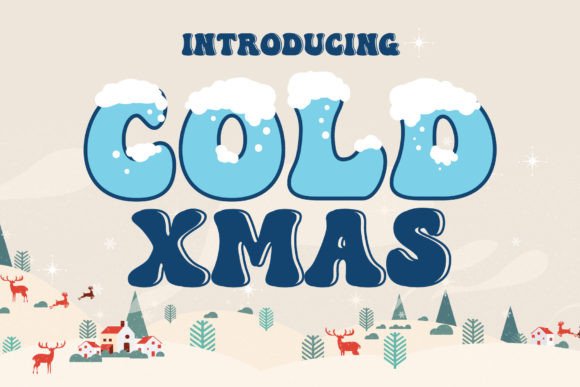 Cold Xmas Decorative Font By Fox7
