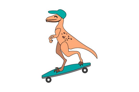 Cool Skater Boy Dinosaur Dinosaurs Craft Cut File By Creative Fabrica Crafts