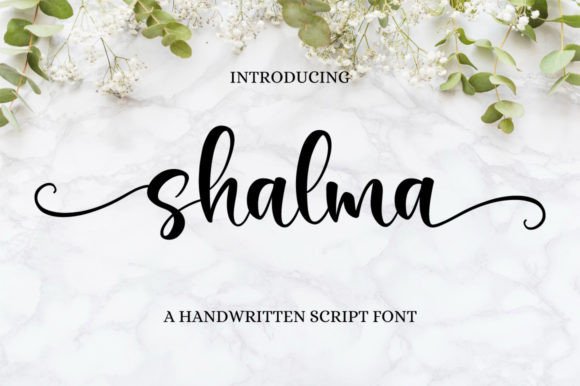 Shalma Script & Handwritten Font By Nirmala Creative
