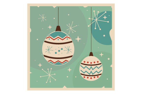 Retro Christmas Ornament Poster Christmas Craft Cut File By Creative Fabrica Crafts