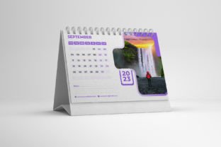 2 Desk Calendar 2023 Template Design Grafik Druck-Vorlagen Von Mk_Studio 2