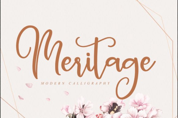 Meritage Script & Handwritten Font By 21Design