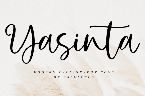 Yasinta Script & Handwritten Font By RasdiType