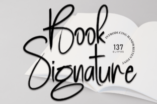 Book Signature Script & Handwritten Font By andikastudio 1