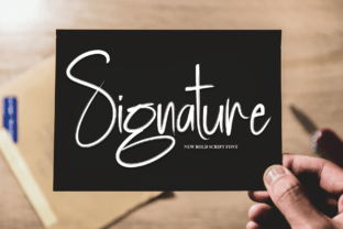 Book Signature Script & Handwritten Font By andikastudio 2