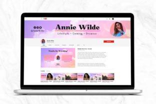 YouTube Branding Kit Editable in Canva Graphic Social Media Templates By OniriqveDesigns 2
