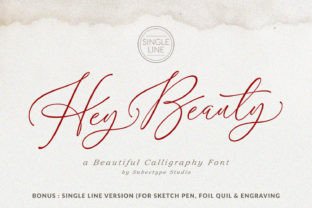 Hey Beauty Script & Handwritten Font By Subectype 1
