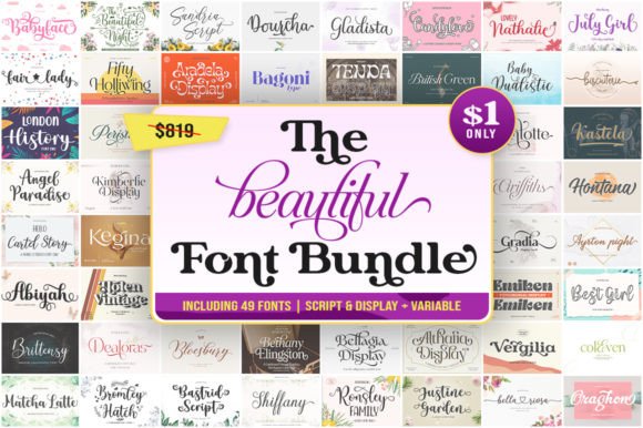 The Beautiful Font Bundle Bundle By Attract Studio