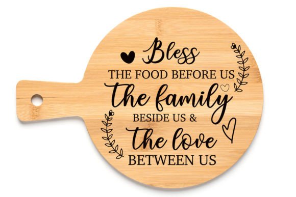 Bless the Food, Cutting Board SVG Graphic Crafts By sumim3934