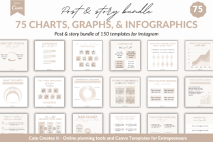 Instagram Charts and Graphs Infographics Illustration Modèles pour les Réseaux Sociaux Par catecreates1 5